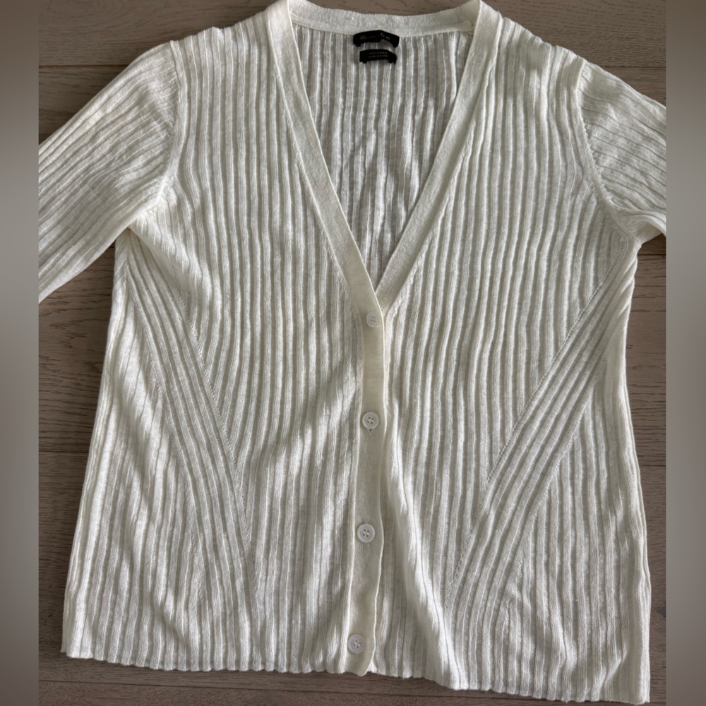 Massimo Dutti front button cardigan Size L - Picture 3 of 6